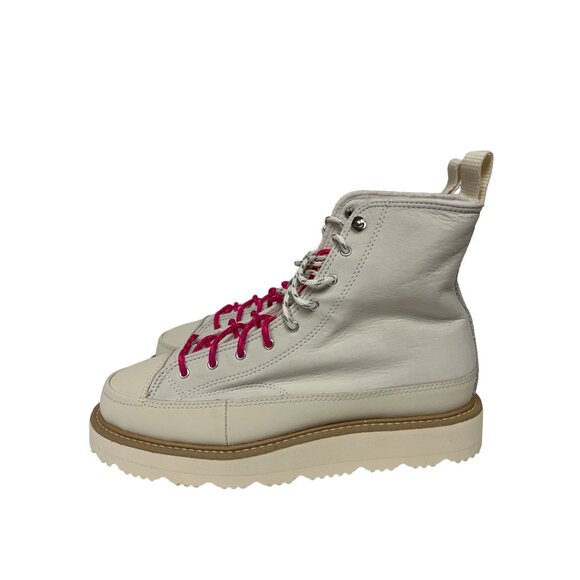 Converse Chuck Taylor Crafted Boots Egret White Pink Men's 8.5 Women's 10 NEW! - Picture 3 of 11